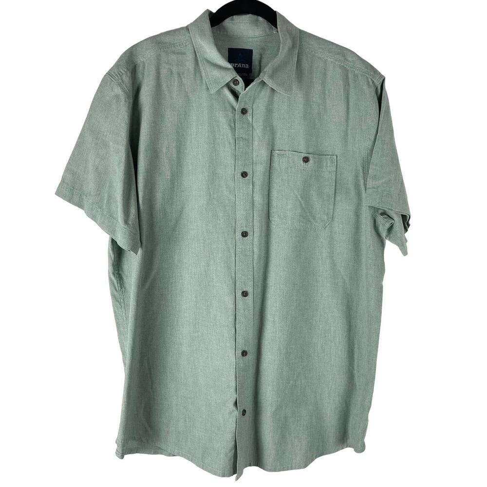 Men's Green Short Sleeve Shirt